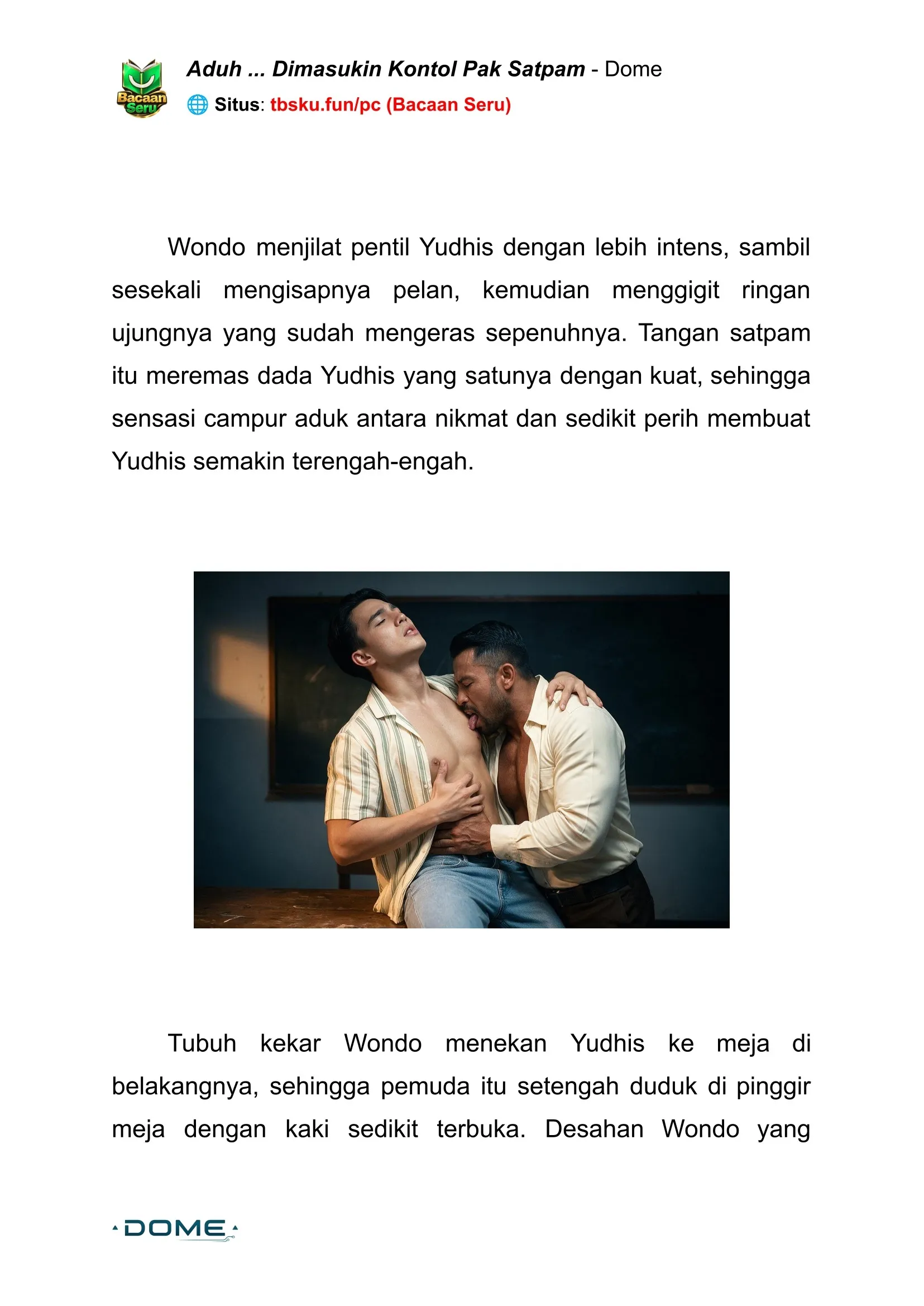 Aduh ... Dimasukin Kontol Pak Satpam - Gambar 2